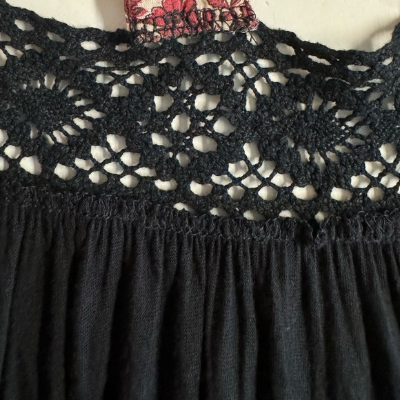 Free People-embroidered tunic dress with crocheted details.Size XS - Picture 6 of 11